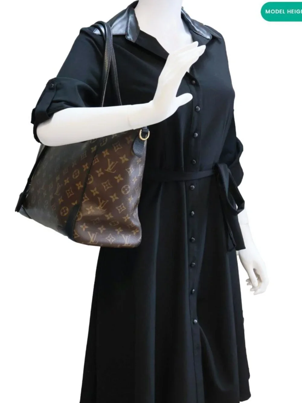 Louis Vuitton  Estrela MM NM Monogram Canvas Shoulder Bag Black